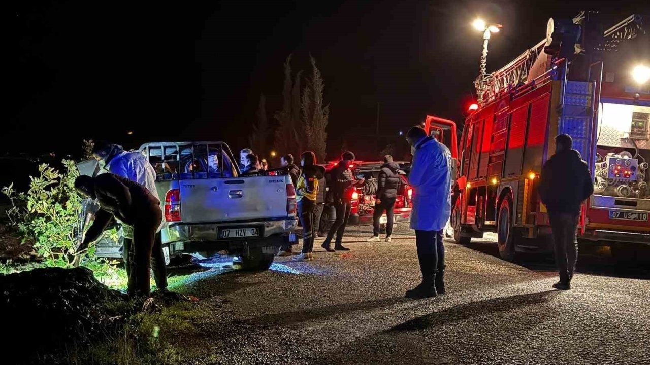 Antalya’da araç içinde yanmış ceset olayında 4 gözaltı