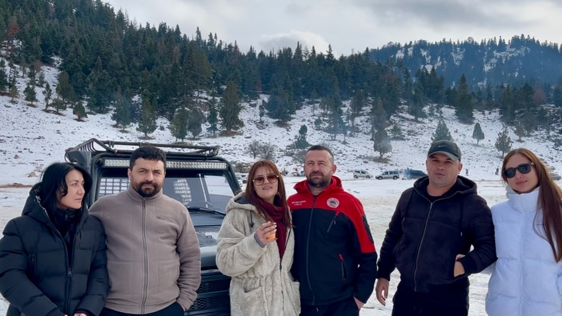 Antalya'da kar keyfi