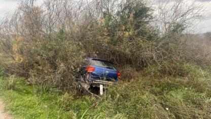 Araç şarampole uçtu: 1 yaralı