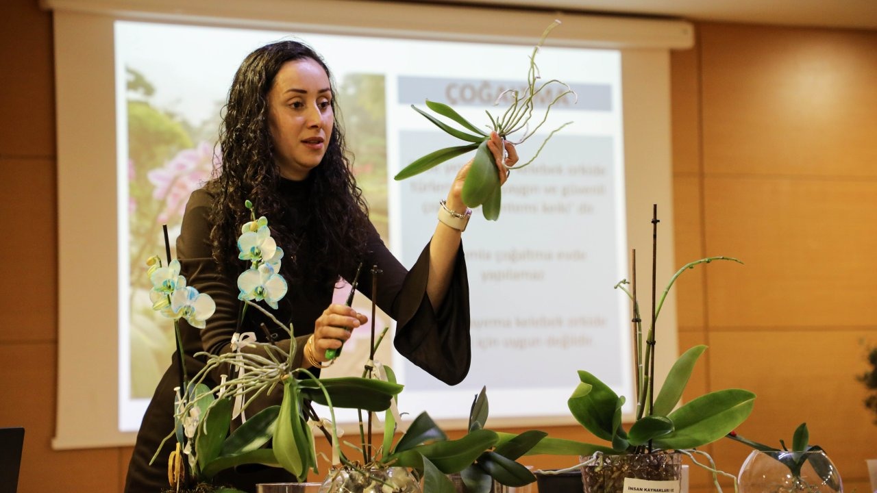 Büyükşehir Belediyesi'nden orkide bakımı eğitimi