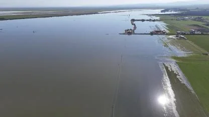 Etkili olan yağışla tarım arazileri su altında kaldı