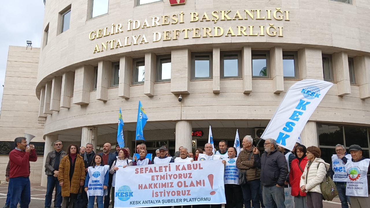 KESK, açıklanan veriler sonrasında eylem gerçekleştirdi!