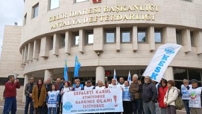 KESK, açıklanan veriler sonrasında eylem gerçekleştirdi!