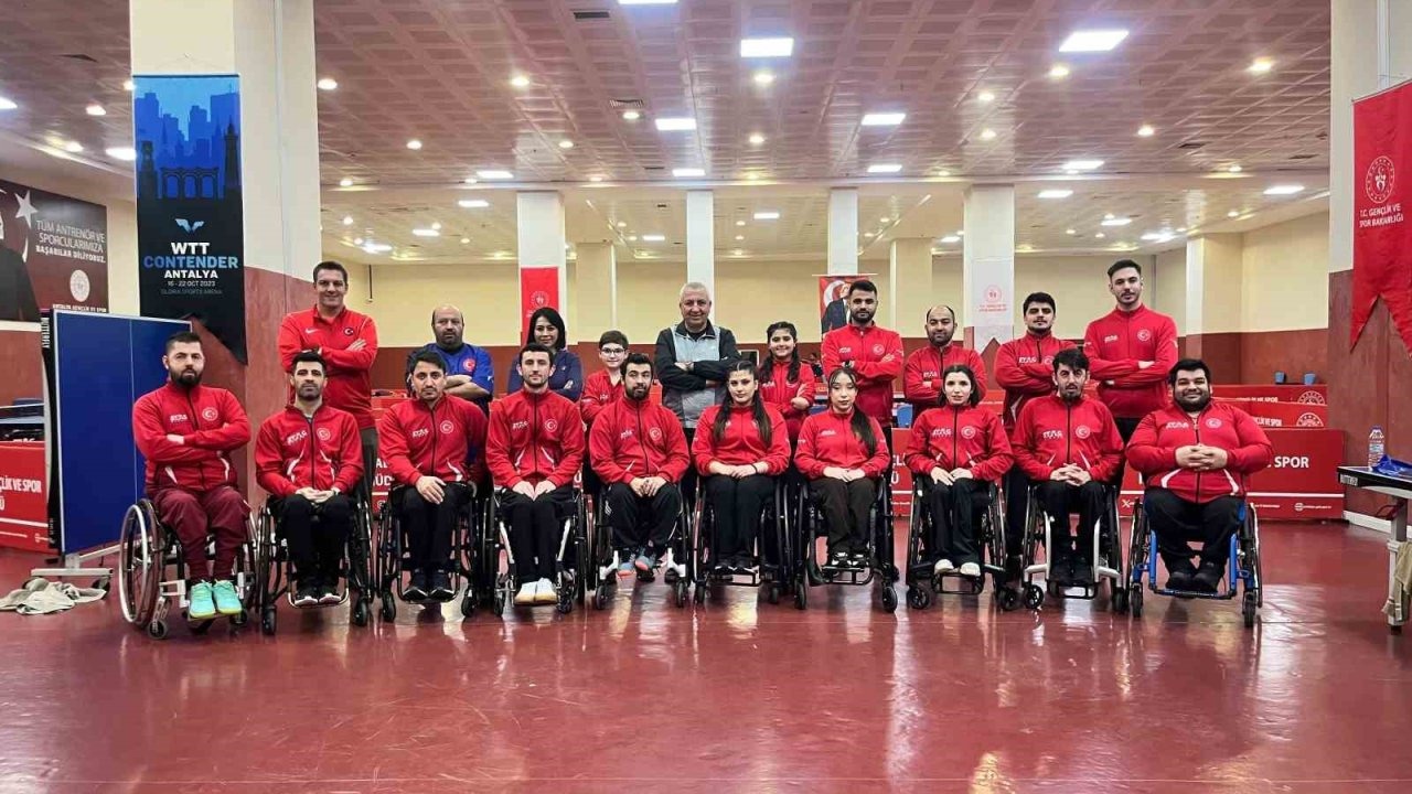 Paralimpik Masa Tenisi Milli Takımı Antalya’da kampa girdi