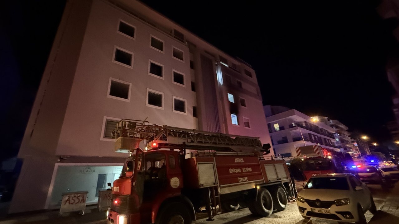 Personel lojmanında yangın çıktı