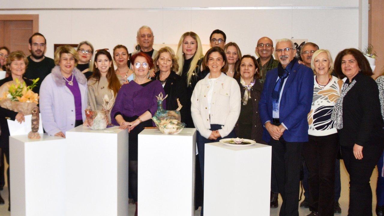 Seramik eserler sanatseverle buluştu