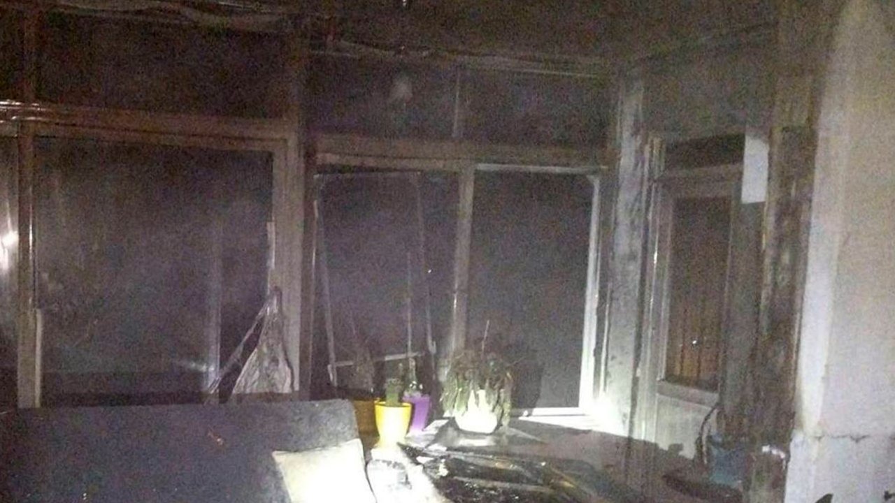 Sobadan çıkan yangın maddi hasara yol açtı