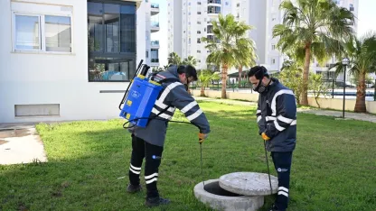 Büyükşehir’den haşere ve vektörlere karşı kış mücadelesi