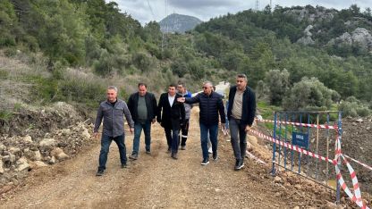 Başkan Topaloğlu Çıralı’da çalışmaları yerinde inceledi