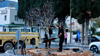 Kavşak düzenleme çalışması tamamlandı