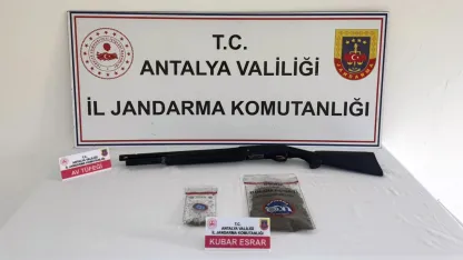 Serik’te jandarma esrar ele geçirdi
