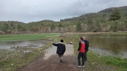 Menteşe’de sağanak yağışların ardından tarım arazilerinde hasar tespit çalışmaları başladı