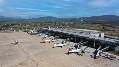 Milas-Bodrum havalimanı Ocak ayında 180 bin 763 yolcuya hizmet verdi