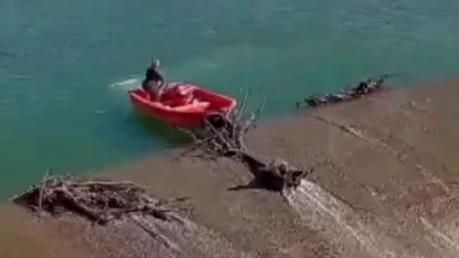 Barajda tehlikeli temizlik