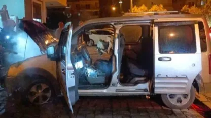 Gazipaşa’da araç yangını