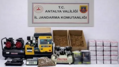 Alanya’da 17 kilogram kıyılmış tütün ele geçirildi