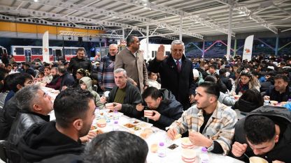 İftar sofrası Tekirova'da kuruldu