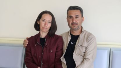 Eşinin 14 Şubat'ta bağışladığı böbrekle yeni hayatına başladı