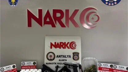 Alanya'da eş zamanlı narkotik operasyonu!