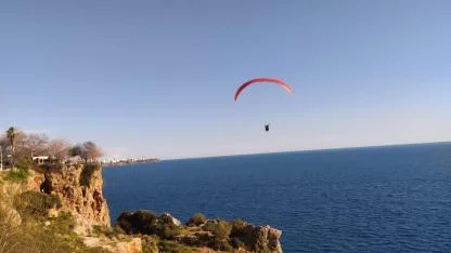 Antalya’da yamaç paraşütüne yoğun ilgi