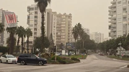 Antalya’yı şimdi de toz bulutu sardı