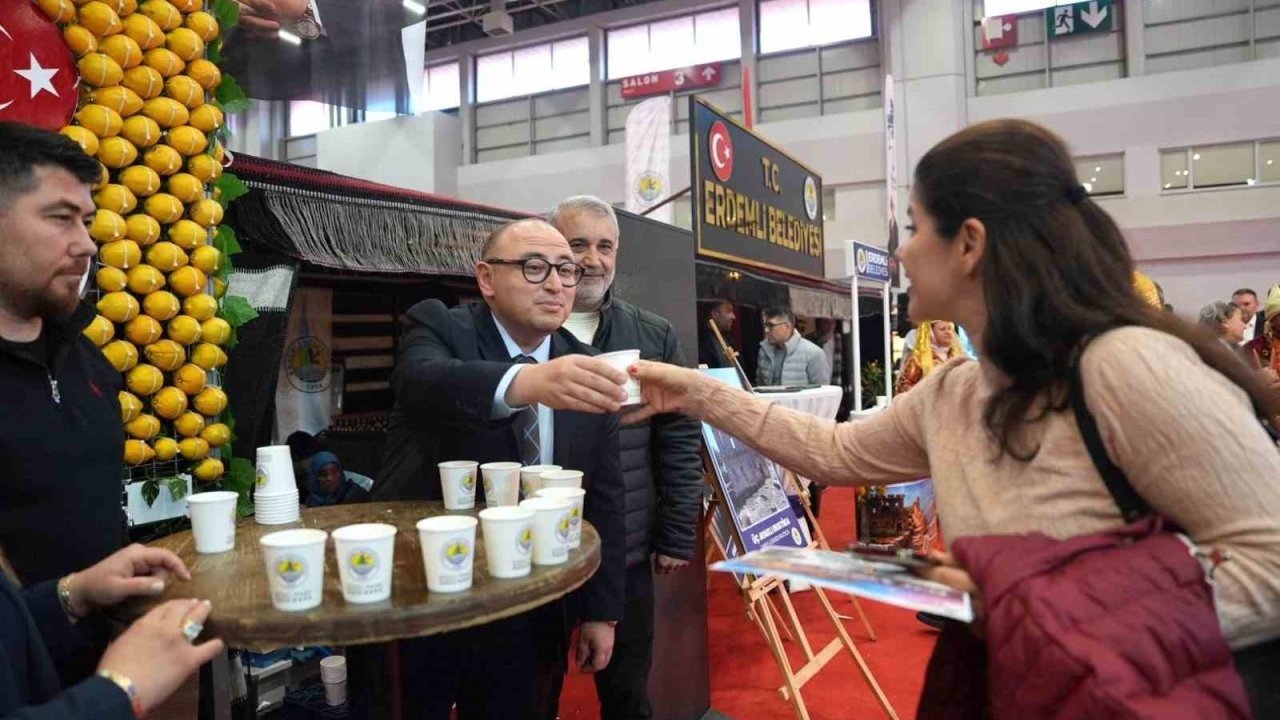 Erdemli, EMITT Fuarı’nda ziyaretçilerin ilgi odağı oldu