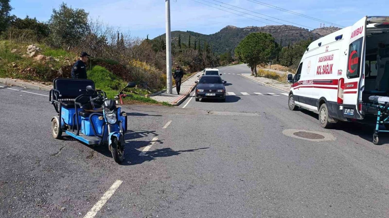 Gazipaşa’da elektrikli bisiklet kazası: 2 yaralı