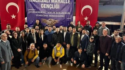 Hacıisali’nde birlik ve dayanışma yemeği