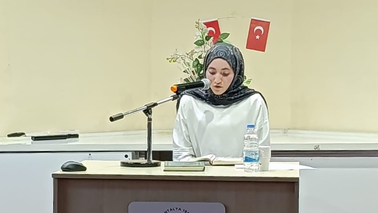 Kur'an-ı Kerim okuma yarışmasında birinci oldu