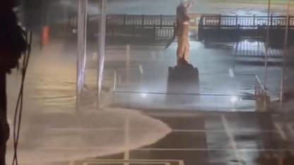 Lodos denizi taşırdı, dalgalar yükseldi