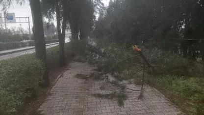 Sağanak ve fırtına hayatı olumsuz etkiledi