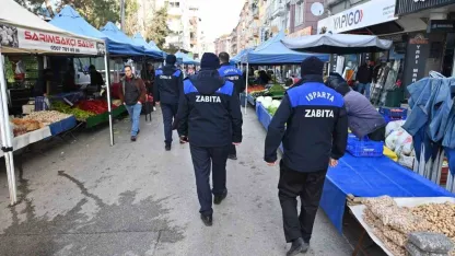 Isparta’da zabıtadan pazarda fiyat etiketi, terazi kontrolü ve pazar düzeni denetimi