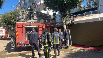 Alanya’da otelin kazan dairesinde çıkan yangın korkuttu