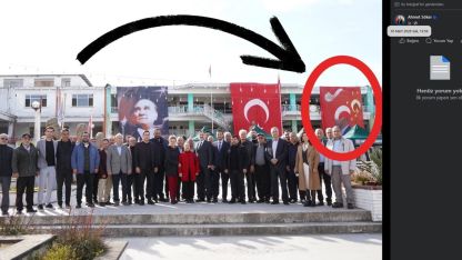 CHP ilçe başkanına poster tepkisi