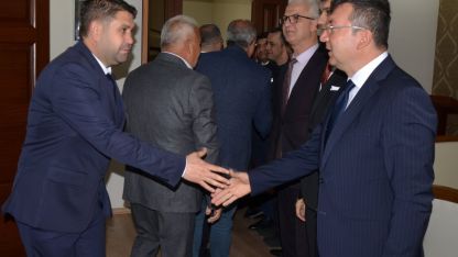 Serik'te protokol bayramlaşması yapıldı