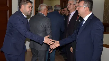 Serik'te protokol bayramlaşması yapıldı