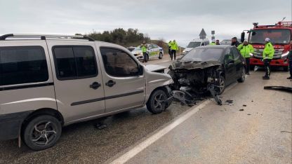 Eğirdir'de zincirleme kaza: 8 yaralı