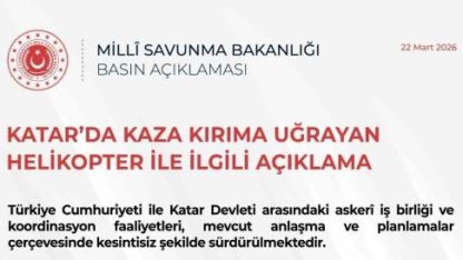 Katar’da askeri helikopter kazası: 3 Türk personel şehit