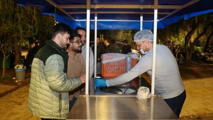 Üniversite öğrencilerine sınav haftası boyunca sıcak çorba ikramı