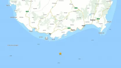 Kaş açıklarında 3.8 büyüklüğünde deprem meydana geldi