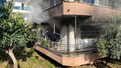 Ev yangını korkuttu