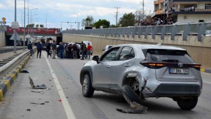 Alt geçitte kaza: 1 yaralı