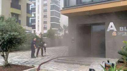 Lüks dairedeki yangın ev sahibini ağlattı