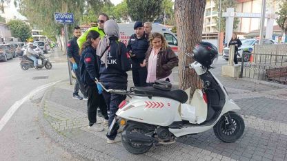 Ehliyetsiz ve muayenesi geçmiş motosikletle kaza yaptı 42 bin lira ceza uygulandı