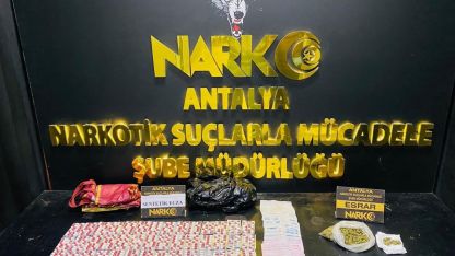 Antalya’da narkotik operasyonu: 22 tutuklu