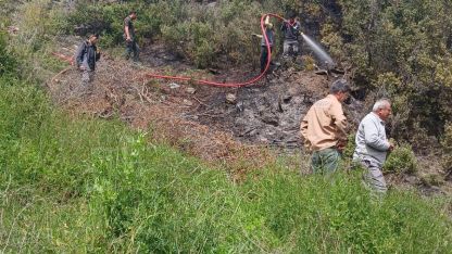 Makilik yangını büyümeden söndürüldü