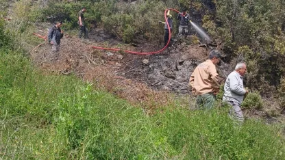 Makilik yangını büyümeden söndürüldü