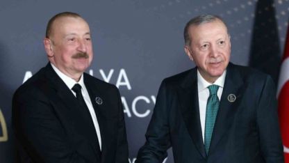 Cumhurbaşkanı Erdoğan, Azerbaycan Cumhurbaşkanı Aliyev ile bir araya geldi