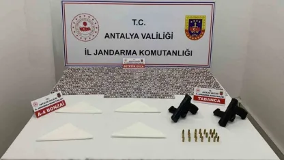 Antalya’da 528 bin kullanımlık uyuşturucu madde ele geçirildi