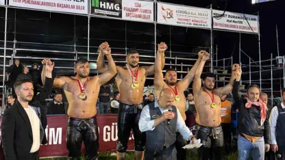 Belediye güreşçisinden üçüncülük